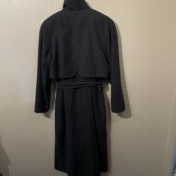 VTG Valerie Stevens Trench Coat Removable Warm Liner Velvet Details Women’s - Picture 2 of 9